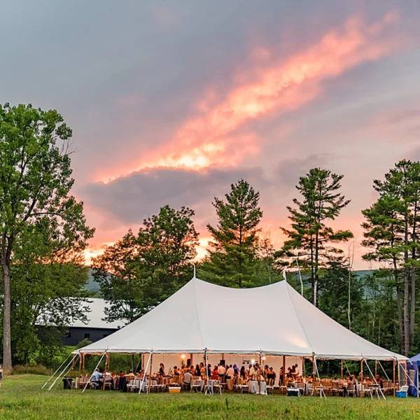Sailcloth tents berkshires in western mass for an outdoor wedding