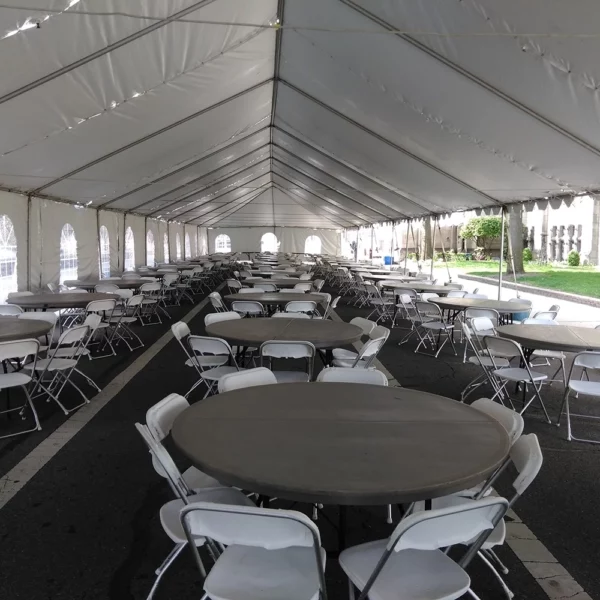 frame tent for outdoor corporate event rental