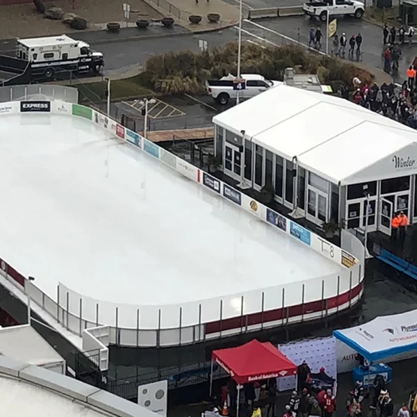 ice rink with structure tents outdoor sporting facility and recreation