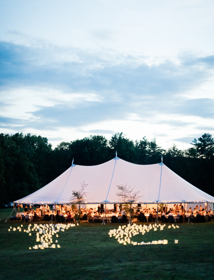 Sail cloth tent rentals ma outdoor wedding in the berkshires